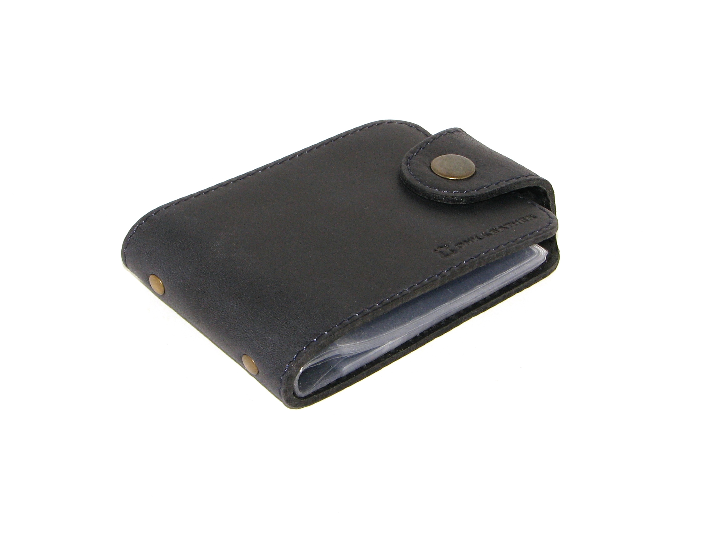 Шкіряна візитниця DNK Leather DNK Cards-H темно-синя (col.K) Шкіряна візитниця DNK Leather DNK Cards-H темно-синя (col.K)